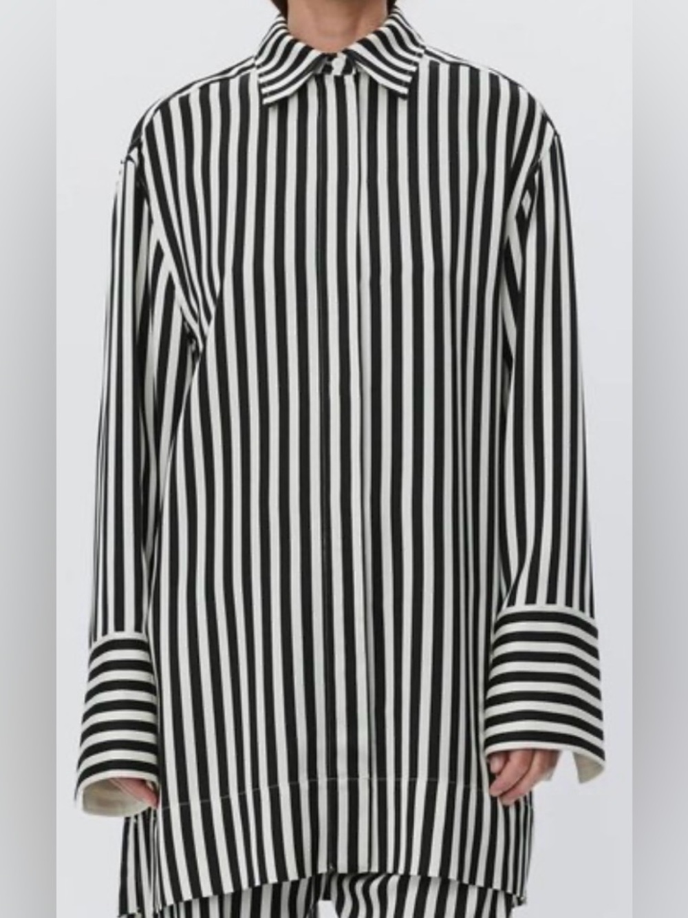 DAY Birger et Mikkleson Copenhagen Lea striped blouse tunic sleek office XS/S